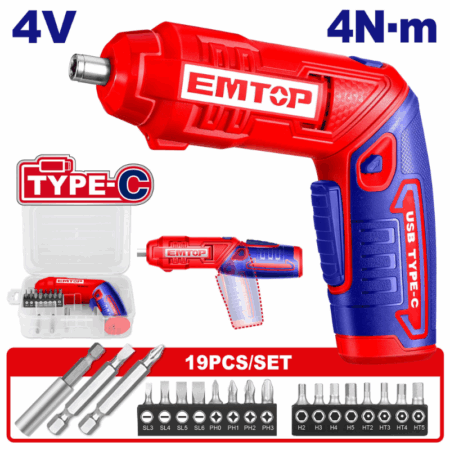 Tournevis Sans fil Electronique Emtop – ECSR0408 Tunisie