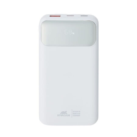 Power Bank RivaCase 10000 mAh – Blanc- VA2211 Tunisie