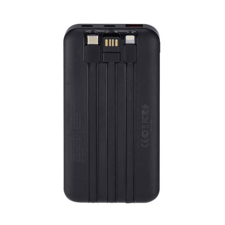 Power Bank RivaCase 10000 mAh – Noir – VA2211 Tunisie