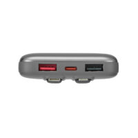 Power Bank RivaCase 10000 mAh Charge Ultra Rapide Pd 30w Avec 2 Câbles Intégrés – Gris – VA2611 Tunisie