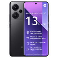 Smartphone Xiaomi Redmi Note 13 Pro+ 12Go – 512Go 5G – Noir Tunisie