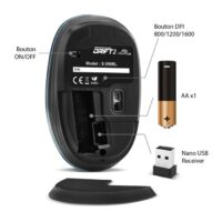 Souris Sans Fil ADVANCE Drift 2 Red 1600PDI – Bleu- S-290BL Tunisie