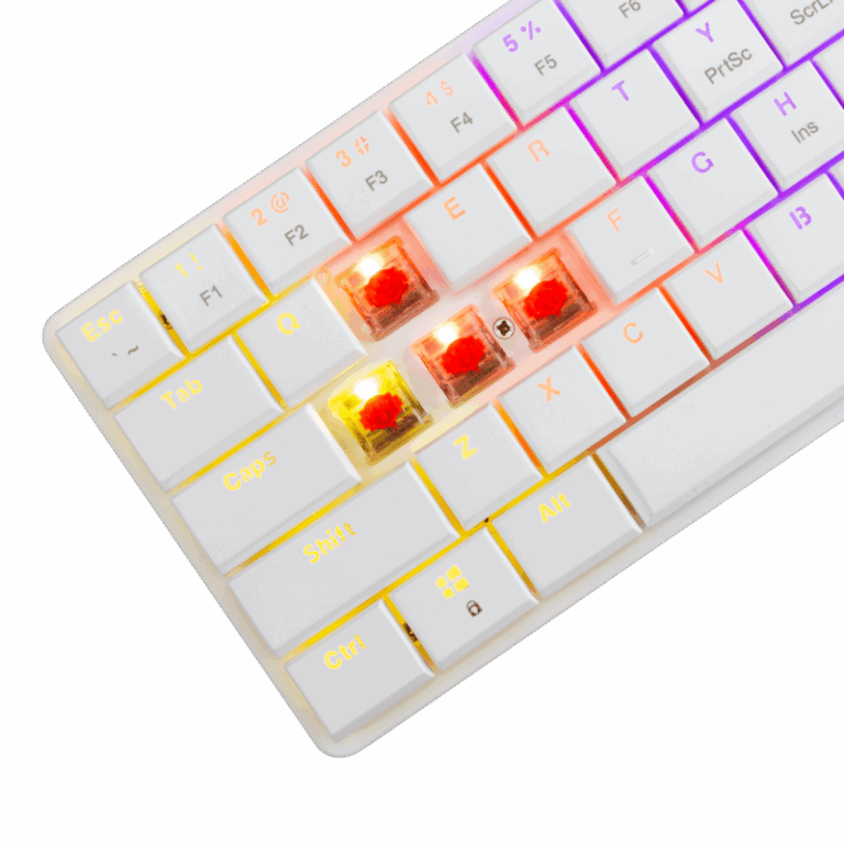 Clavier Gaming White Shark Nagamaki Red Switches – Blanc- GK-006211 Tunisie