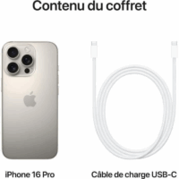 iPhone 16 Pro Max 6Go 1To Gris – MYX73ZD/A Tunisie