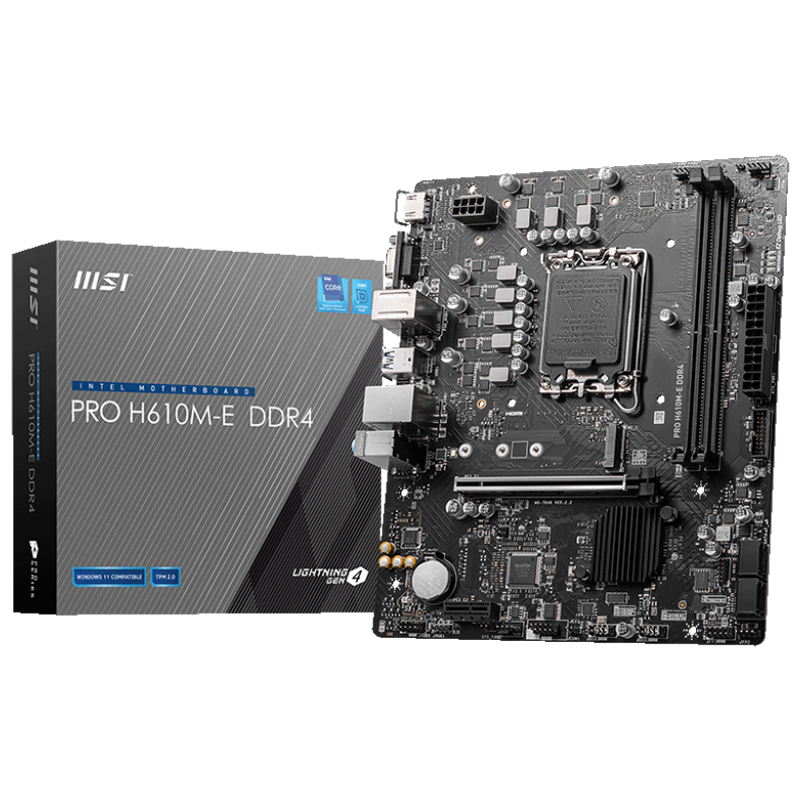 Carte Mère MSI PRO H610M-E DDR4 – 911-7D48-066 Tunisie
