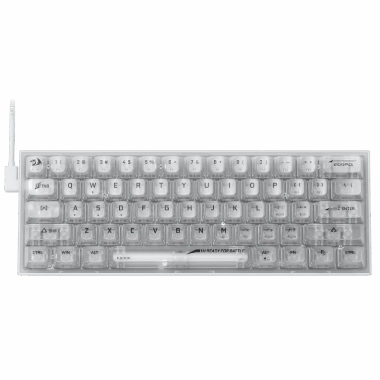 Clavier Mécanique Gamer REDRAGON FIZZ K617CT-RGB  TRANSPARENT Tunisie