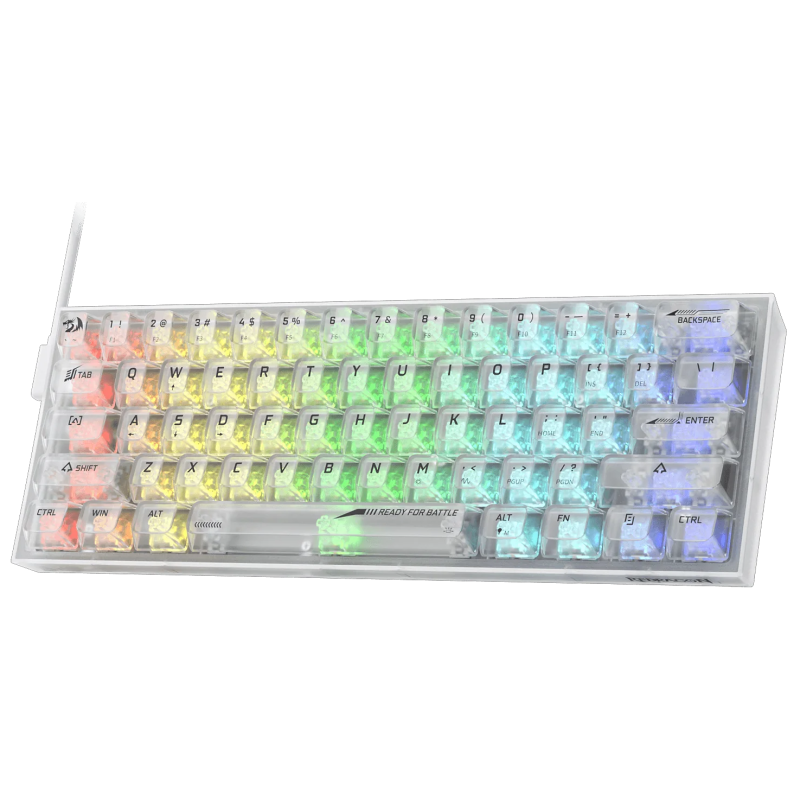 Clavier Mécanique Gamer REDRAGON FIZZ K617CT-RGB  TRANSPARENT Tunisie
