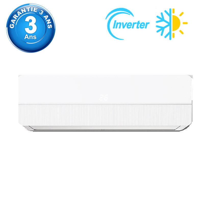 Climatiseur Maxwell 9000 BTU Inverter Tropicalisé Chaud Froid Blanc Tunisie