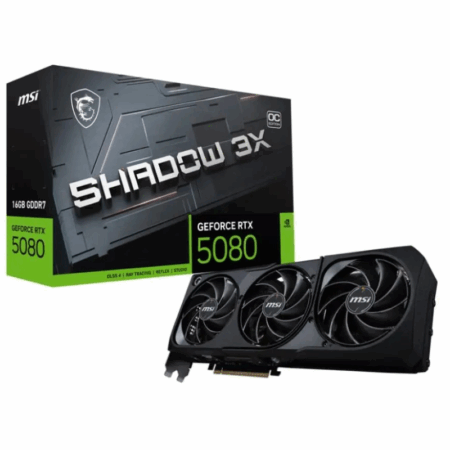 Carte Graphique Msi GeForce RTX 5080 16G SHADOW 3X OC – 912-V531-003 Tunisie