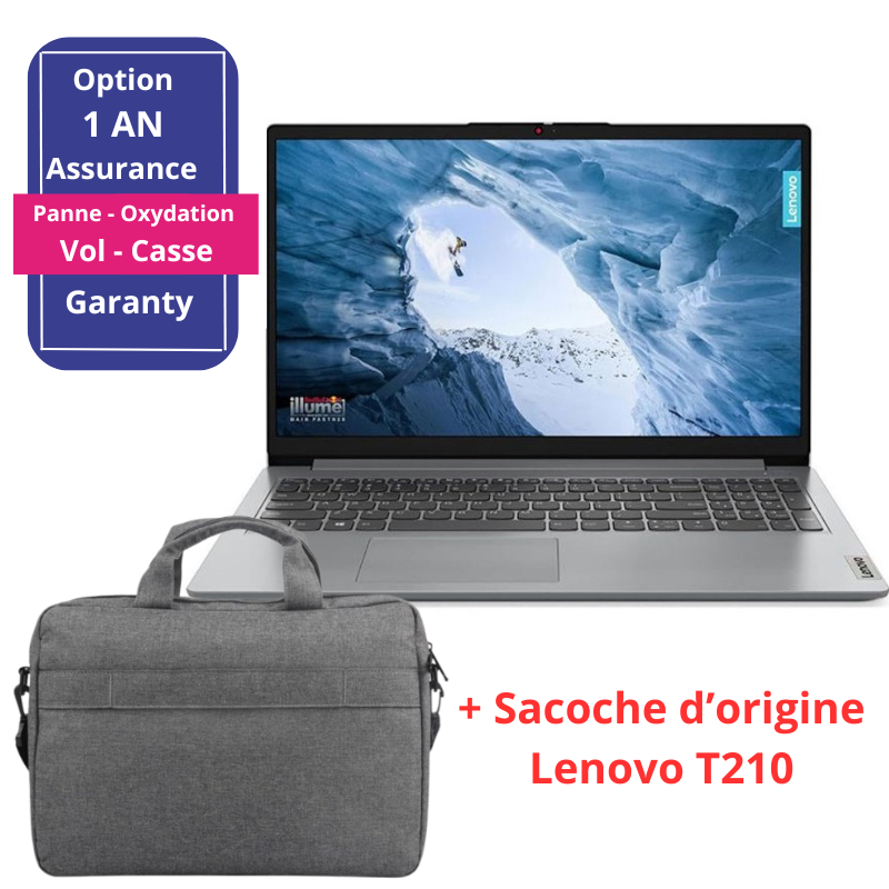 Pc Portable Lenovo Ideapad 1 15iau7 I3 12è Gén 8go 256go Ssd – Gris – 82QD00E7FG Tunisie