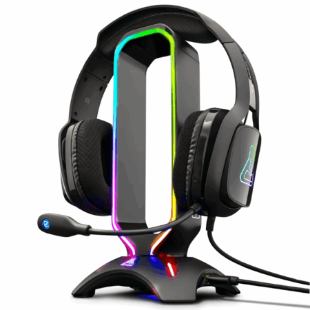 Support Pour Casque Gaming THE G-Lab RGB – Noir -K-stand-radon Tunisie