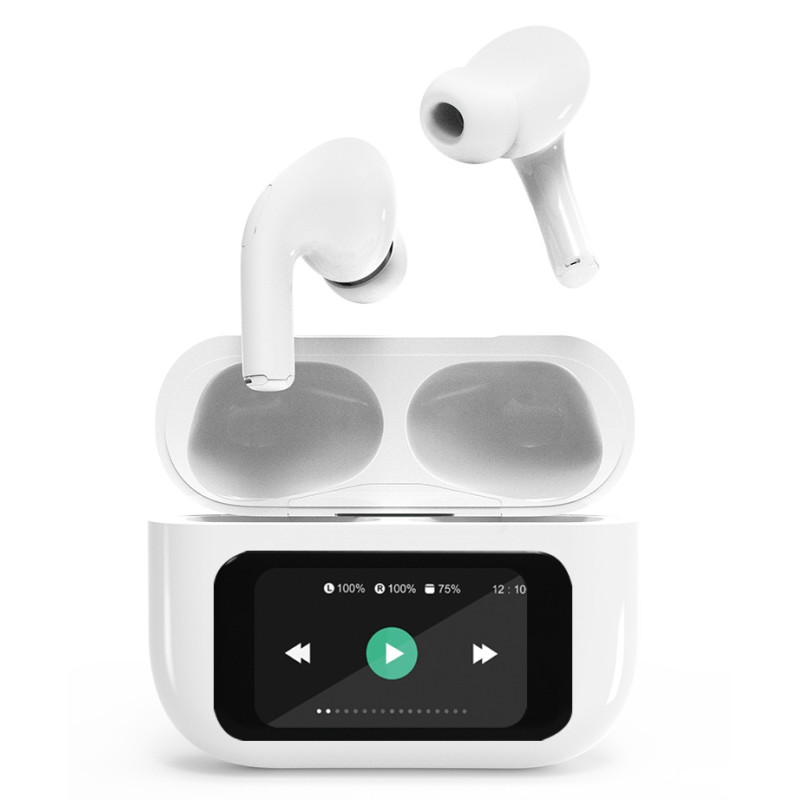 Écouteurs Sans Fil Gembird TWS-LCD-ANC-01-BK Hi-Fi In-ear Blanc Tunisie