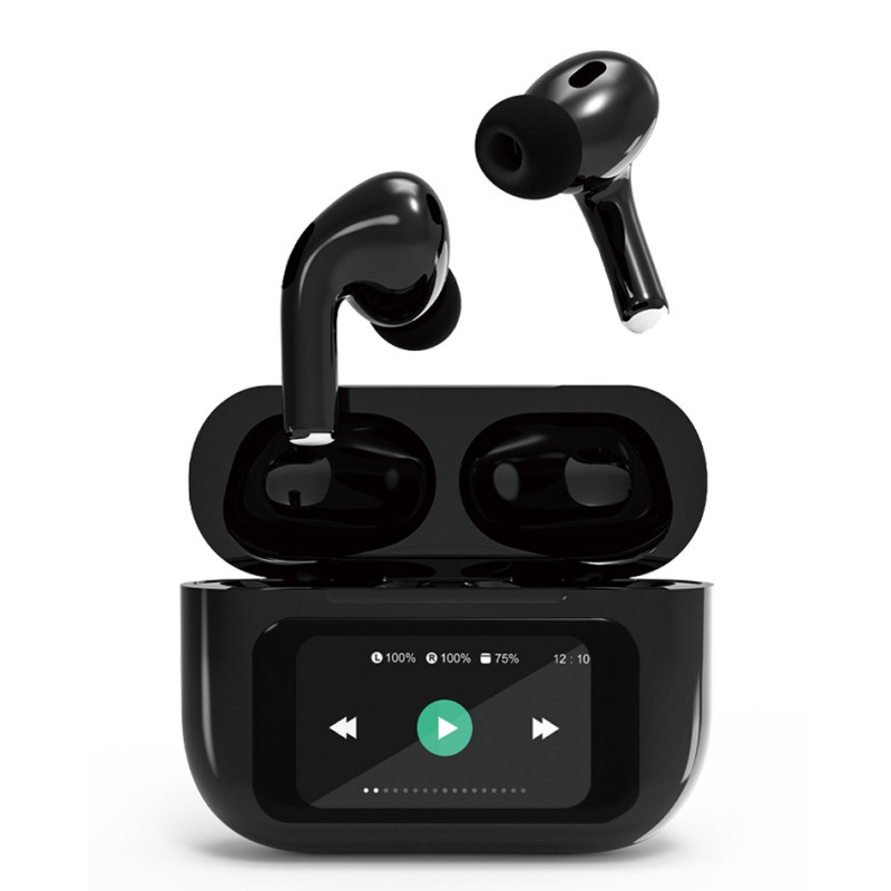 Écouteurs Sans Fil Gembird TWS-LCD-ANC-01-BK Hi-Fi In-ear Noir Tunisie