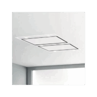 Hotte Plafond Encastrable Silverline 100 cm 4226.100W Verre Blanc Tunisie