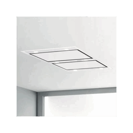 Hotte Plafond Encastrable Silverline 100 cm 4226.100W Verre Blanc Tunisie