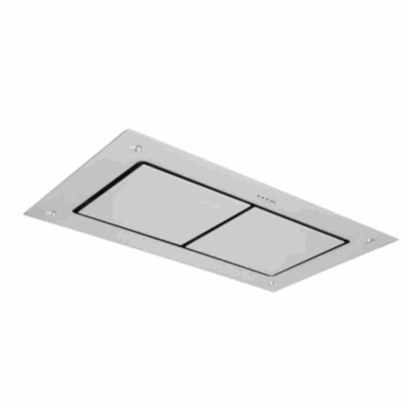 Hotte Plafond Encastrable Silverline 100 cm 4226.100W Verre Blanc Tunisie