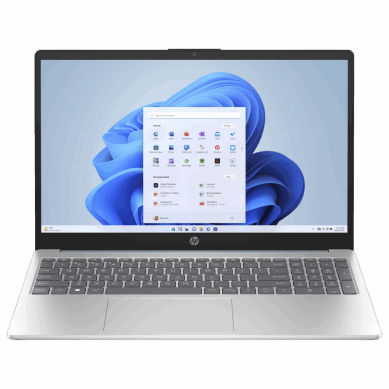 PC Portable HP 15-fd0041nk I5 13è Gén 8Go 512Go SSD Silver & Bleu – 9D6V9EA Tunisie