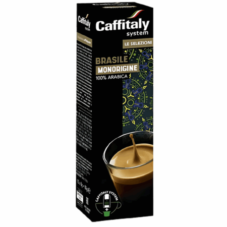 Paquet De 10 Capsules Caffitaly Monorigine Brasile Tunisie