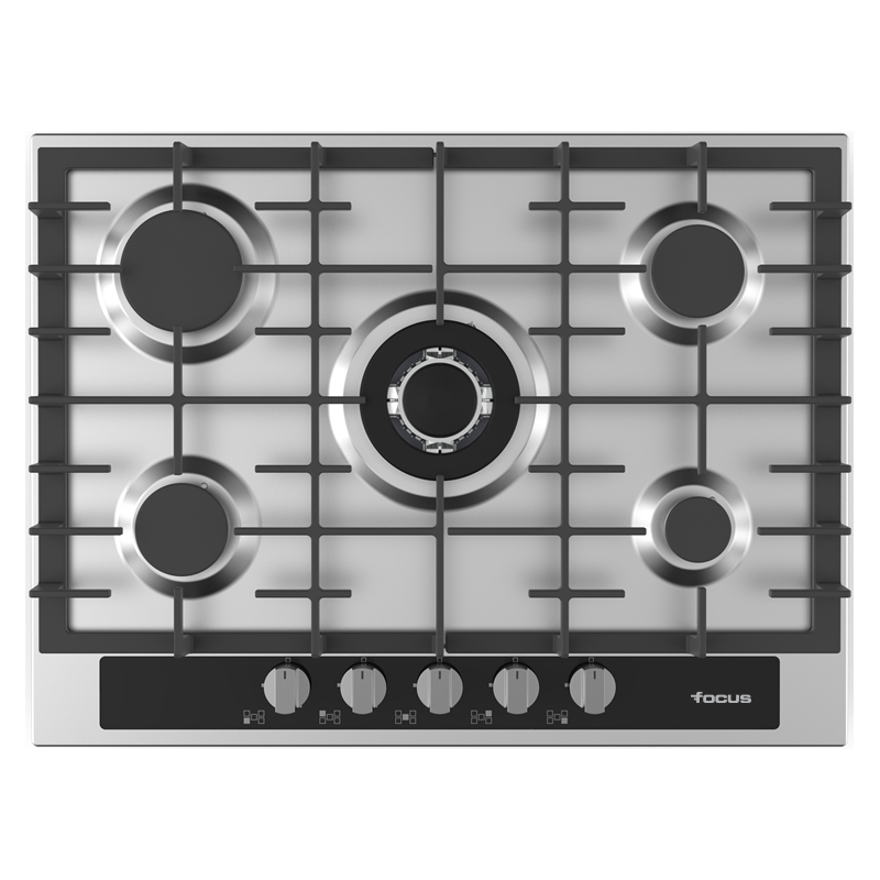 Plaque de Cuisson Focus F.403X 5 Feux 70 cm Inox Tunisie