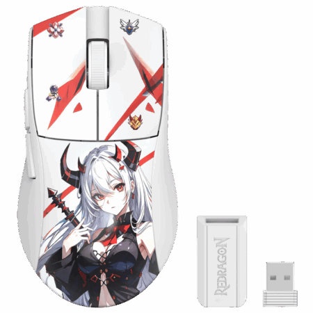 Souris Gamer Sans Fil REDRAGON KING AK-PRO M916AK – Blanc Tunisie