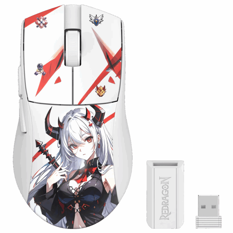 Souris Gamer Sans Fil REDRAGON KING AK-PRO M916AK – Blanc Tunisie