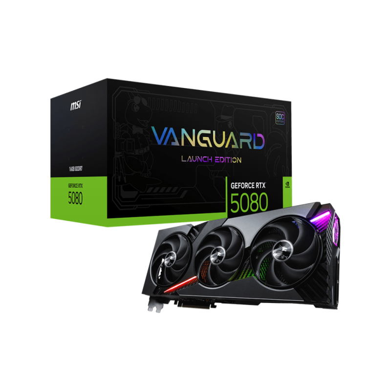 Carte Graphique Msi Geforce Rtx 5080 16go Vanguard Soc Launch Edition – 912-V531-040 Tunisie