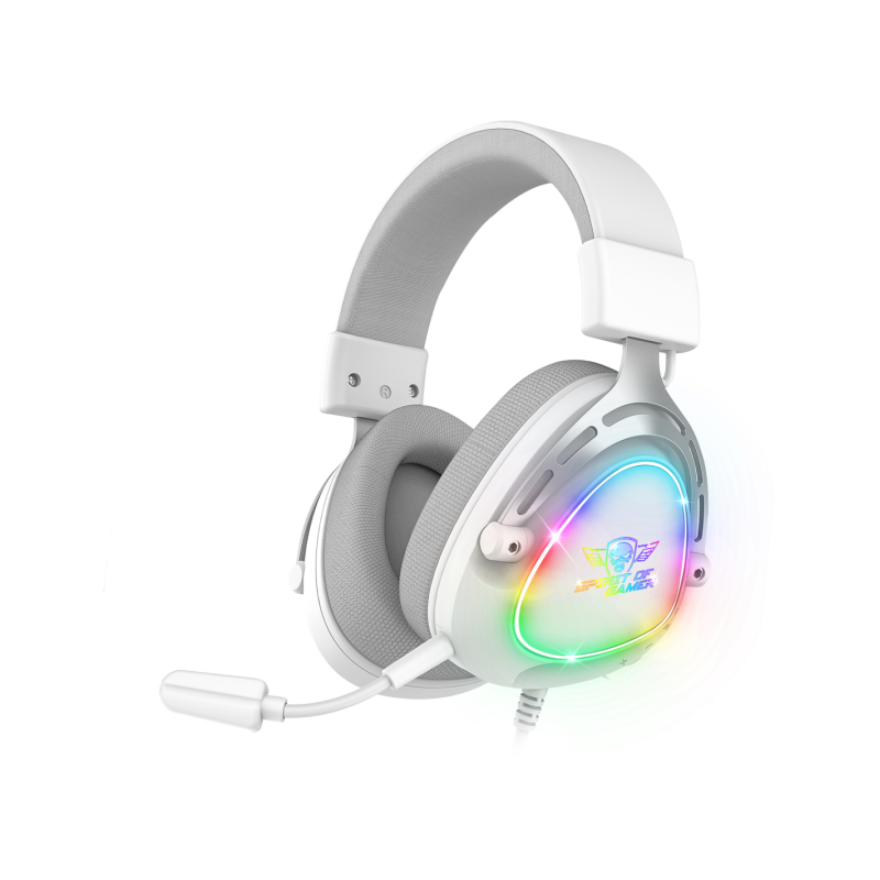 Casque Micro Gaming Spirit Of Gamer Elite H40 Artic Rgb – Blanc- MIC-EH40WT Tunisie