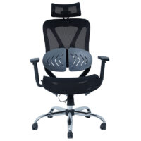 Chaise Directeur Moon Base Chrome – Noir Tunisie