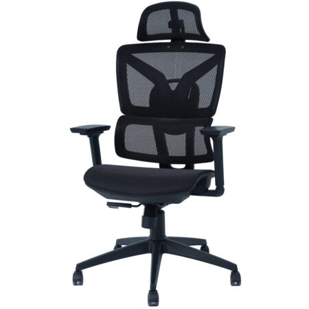 Chaise Directeur Oxygène Base Chrome – Noir Tunisie
