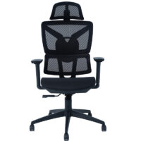 Chaise Directeur Oxygène Base Chrome – Noir Tunisie