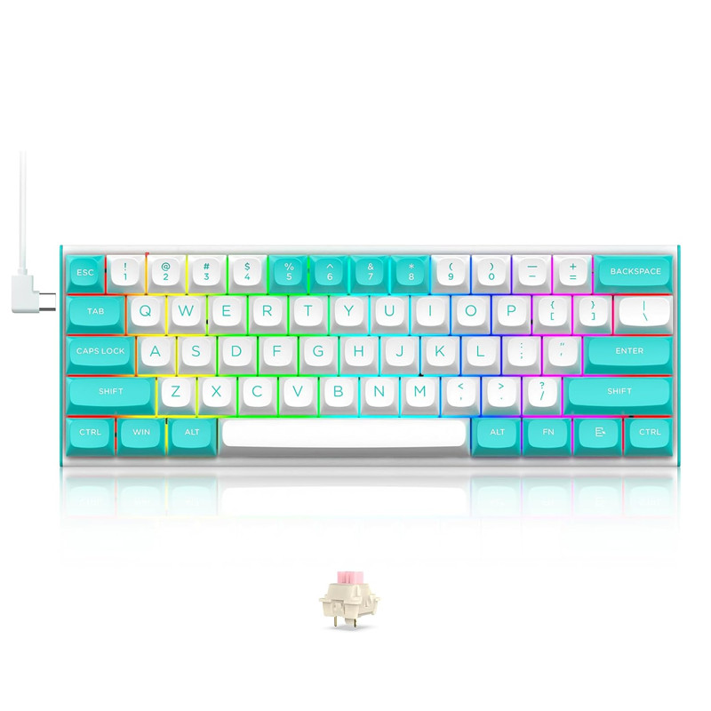 Clavier Gamer Mécanique Redragon K683 Fidd Blanc – K683WB-RGB Tunisie