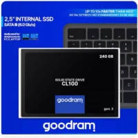Disque dur interne Goodram Ssd Cl100 Gen3 240gb Sata 3 2,5″ -ssdpr-cl100-240-g3 Tunisie