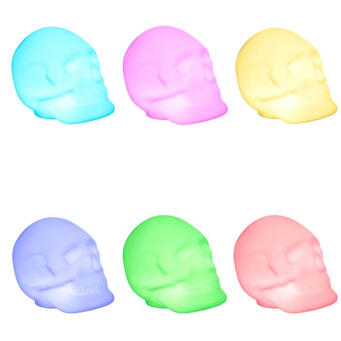 Haut Parleur Sans Fil Bigben Tête de mort Lumineuse- Blanc – BTLSSKULL Tunisie