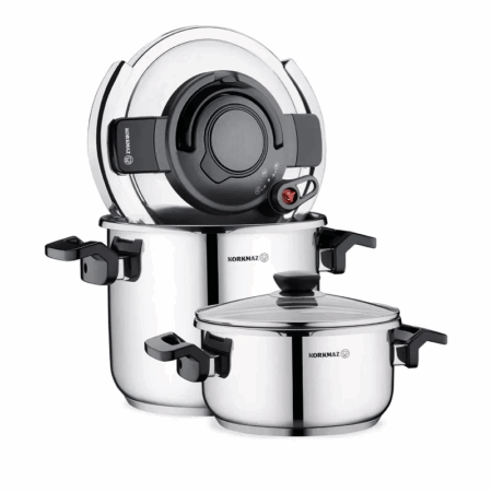 Set Cocotte + Faitout Korkmaz Alessa A178 Inox Tunisie