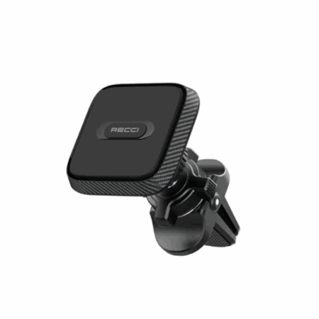 Chargeur et Support Voiture Magnétique Recci -Noir – RHO-C28 Tunisie