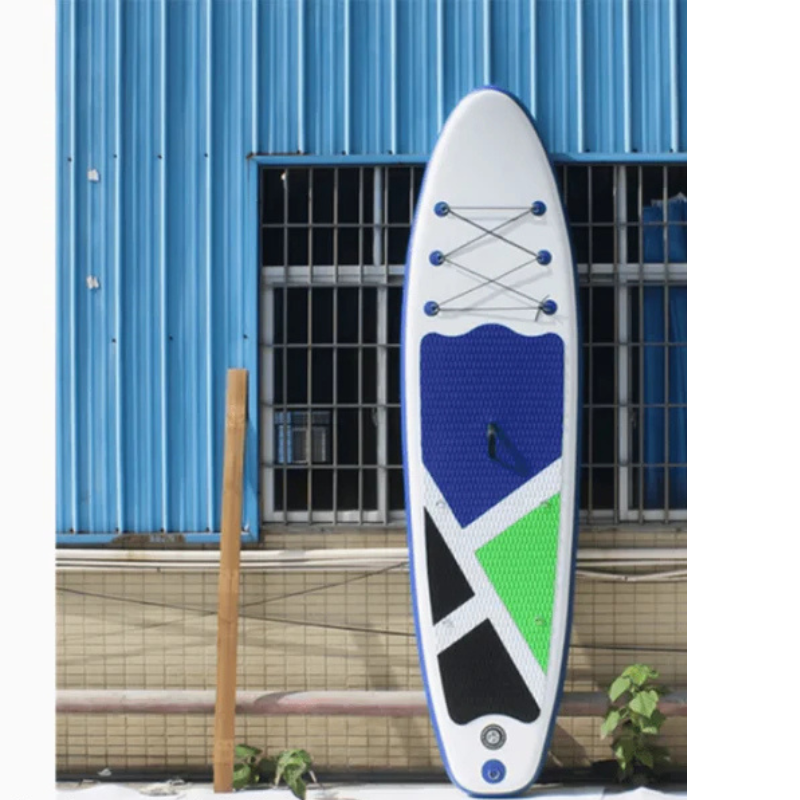 Planche à pagaie What Sup Sky Breeze 11 pieds – Blanc & Bleu & Vert & Noir Tunisie