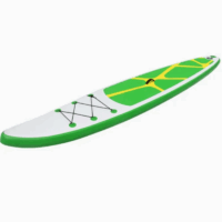 Planche à pagaie What Sup 12,5 pieds – Blanc & Vert & Jaune Tunisie