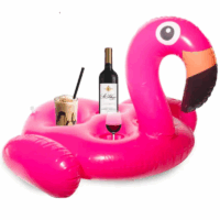 Porte-gobelet gonflable Flamingo -Rose Tunisie