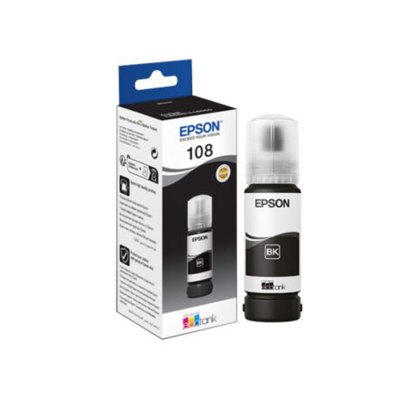 Bouteille d’encre Original Epson Ecotank 108 Noir – C13T09C14A Tunisie
