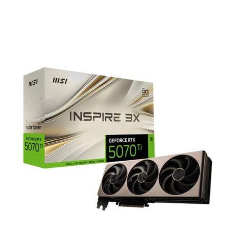 Carte Graphique MSI GeForce RTX 5070 Ti 16Go INSPIRE 3X OC – 912-V531-281 Tunisie