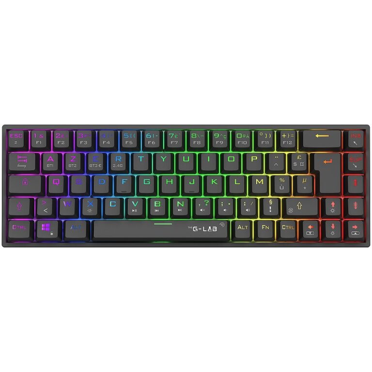 Clavier Gamer Sans Fil THE G-LAB KEYZ TITANIUM WL Noir – KEYZ-TITAN-B-WL/FR Tunisie