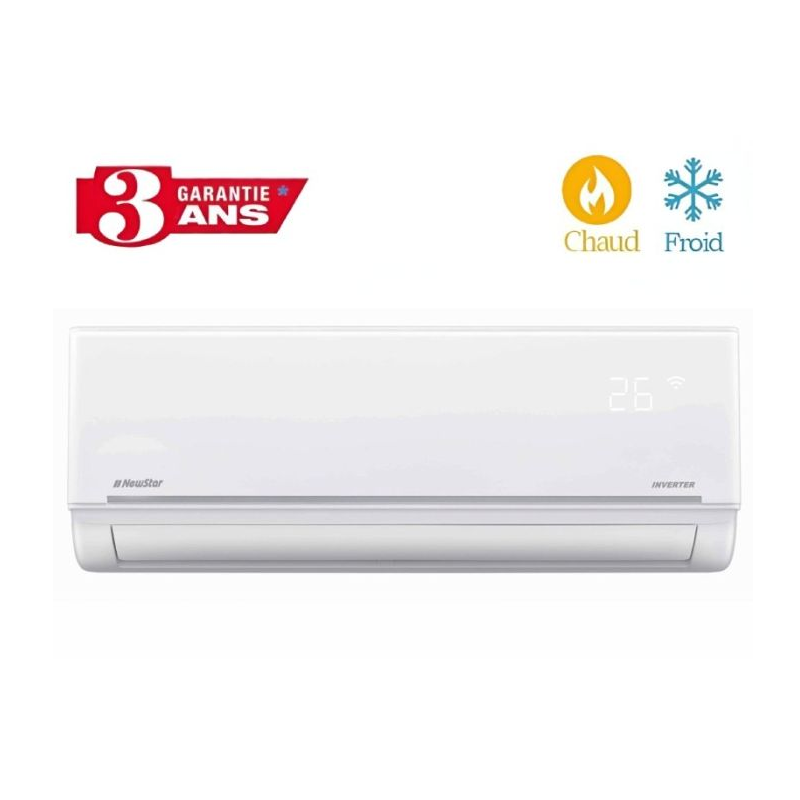 Climatiseur Newstar 18000 BTU Chaud & Froid Inverter Blanc Tunisie