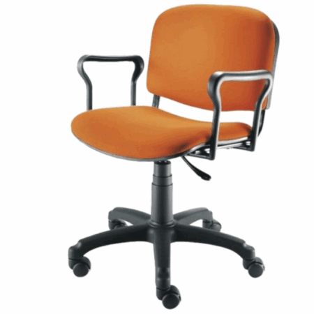 Chaise Opérateur ISO Roulent Avec Accoudoirs – Base Noir Tunisie