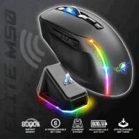 Souris Gamer Sans Fil Spirit Of Gamer Elite M50 Rgb – Noir – S-EM50BK Tunisie