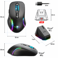Souris Gamer Sans Fil Spirit Of Gamer Elite M50 Rgb – Noir – S-EM50BK Tunisie