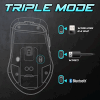 Souris Gamer Sans Fil Spirit Of Gamer Elite M50 Rgb – Noir – S-EM50BK Tunisie