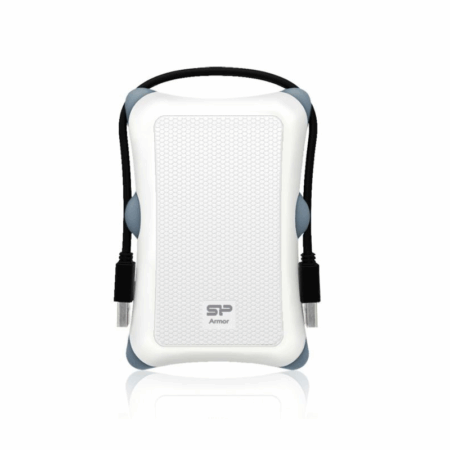 Disque Dur Externe Antichoc Silicon Power Armor 2 To A30 – Blanc -SP020TBPHDA30S3W Tunisie