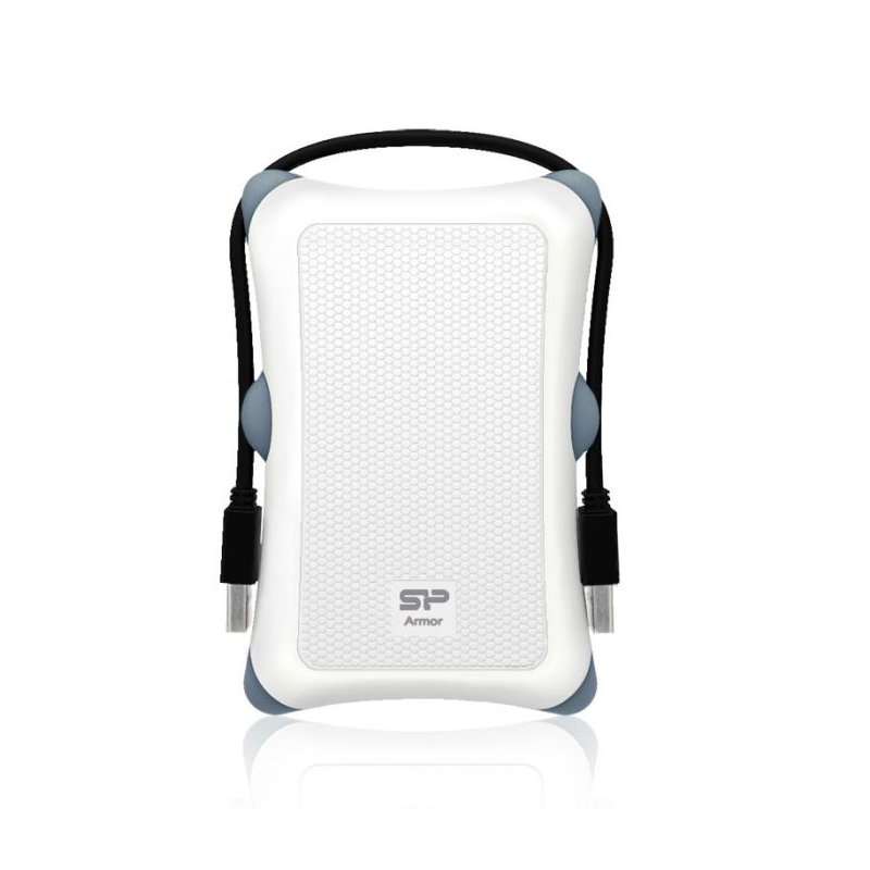 Disque Dur Externe Antichoc Silicon Power Armor 2 To A30 – Blanc -SP020TBPHDA30S3W Tunisie