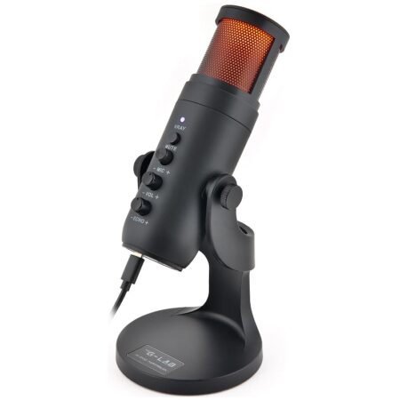 Microphone Gaming The G-LAB RGB Noir –  K-MIC-NATRIUM Tunisie