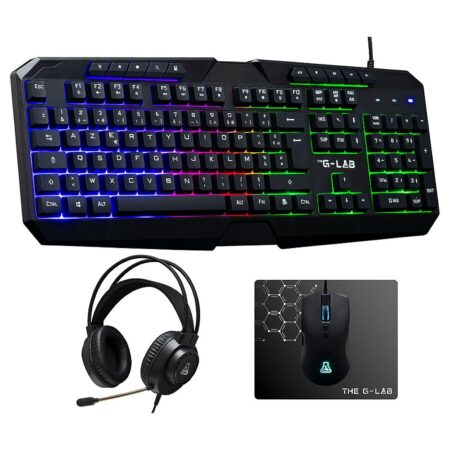 Pack Gaming Combo Natrium 4en1 The G-Lab clavier + souris + tapis + casque – COMBO-NATRIUM Tunisie